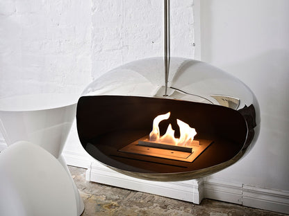 Cocoon Aeris Polished Steel with Steel Pole