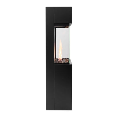 Planika Arcticon Black Three sided Freestanding Automatic Bio Fireplace