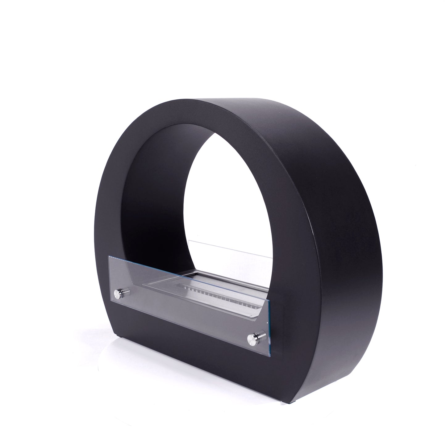 Round Bio Fireplace - Black