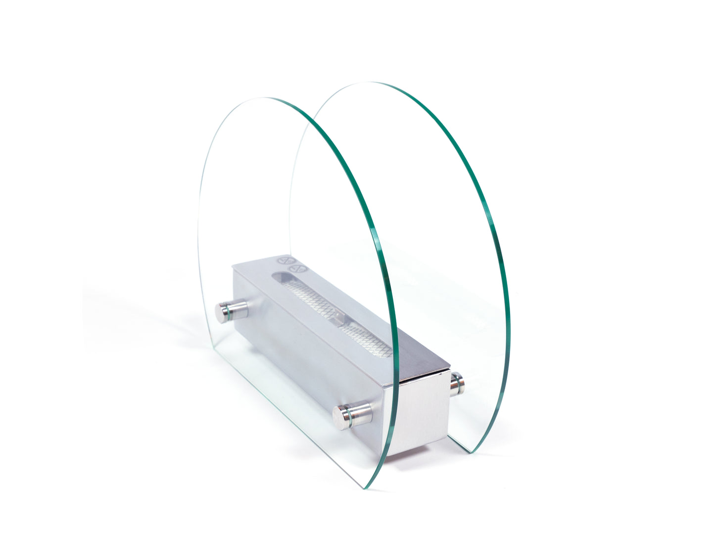 Circular Table Bio Fireplace - Steel