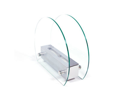 Circular Table Bio Fireplace - Steel