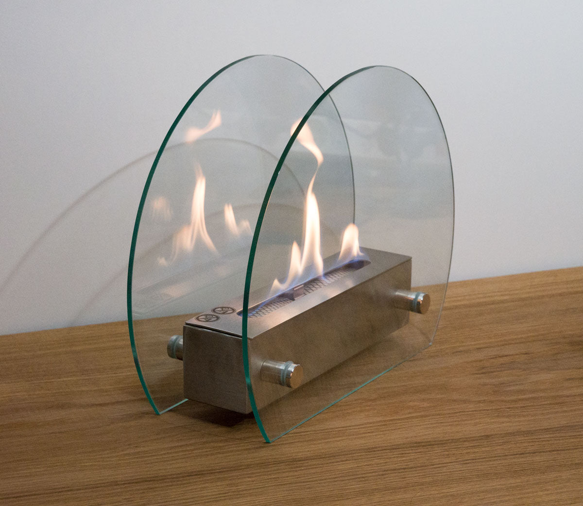 Circular Table Bio Fireplace - Steel