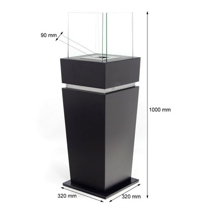 Elegant Freestanding Bioethanol Fireplace