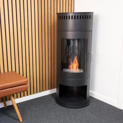 Washington - Black bioethanol Wood-Freestanding Burning Stove