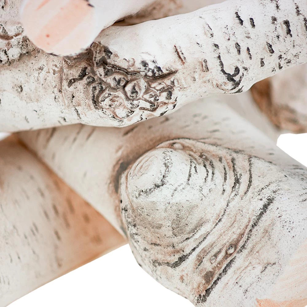 Birch Wood bio fireplace decoration logs