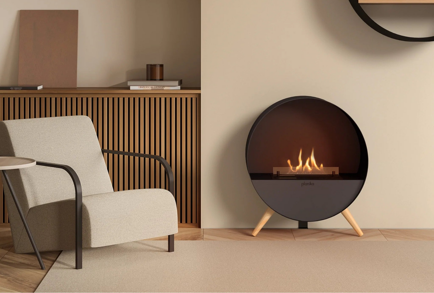 Bubble Floor - Automatic Freestanding Bio Fireplace