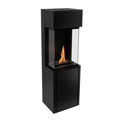 Planika Arcticon Black Three sided Freestanding Automatic Bio Fireplace