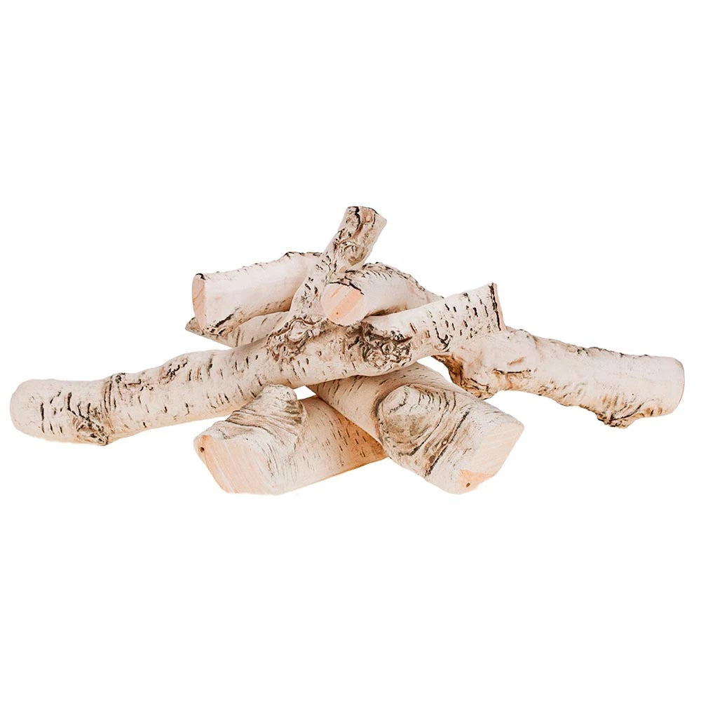 Birch Wood bio fireplace decoration logs