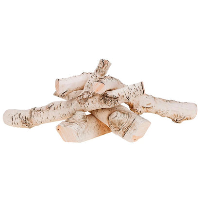 Birch Wood bio fireplace decoration logs